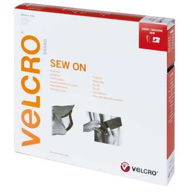 VELCRO® Velcro VEL-EC60289, Braun, 20 mm, 10 m, 1 Stück(e), Box Klittenband Bruin 1 stuk(s)