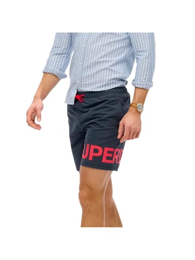 Superdry GRAPHIC 17 SWIM SHORT Heren Zwembroek - Eclipse Navy