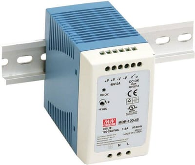 Mean Well MDR-100-48 DIN-rail netvoeding 48 V/DC 2 A 96 W Aantal uitgangen: 1 x Inhoud: 1 stuk(s)