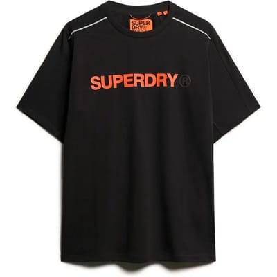 Superdry - Tech T-shirt met relaxte pasvorm en logo - Heren - T-shirts