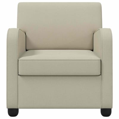 vidaXL - Fauteuil - Zand - fluweel