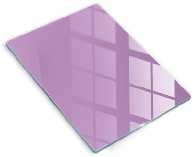 Wallfluent Glazen Snijplanken - Paars Snijplanken Glas - 40 cm x 52 cm - Paars Snijplanken van Glas - Hittebestendige Glazen Snijplank - Snijplank van Glas met Print - Antislip Keuken Snijplank Glas