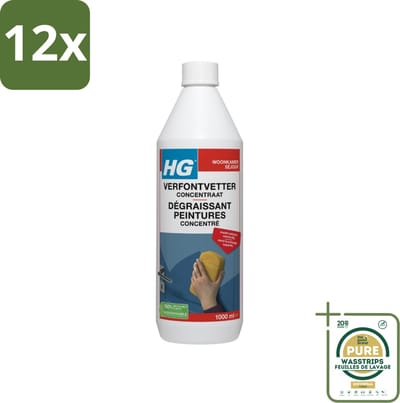 HG Verfontvetter Concentraat 1 liter - Voordeelverpakking - 12 stuks - Schilderwerk - Ondergrond reinigen