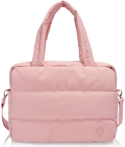 HEYS reistas schoudertas met laptopvak The Puffer Personal Bag Rose roze