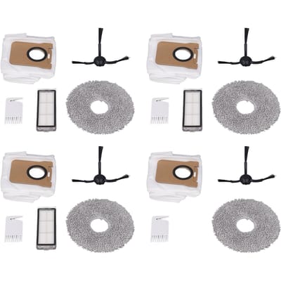 Robotstofzuiger Vervangingsonderdelen Zijborstel Filter Dweilpad Stofzak Schoonmaakborstel Accessoireset voor white