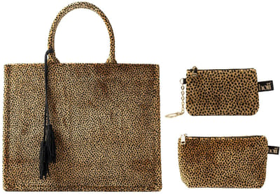 TASSENSET | 3-delig | Elisabeth | panterprint | Tobacco Brown | bruin | Hoii
