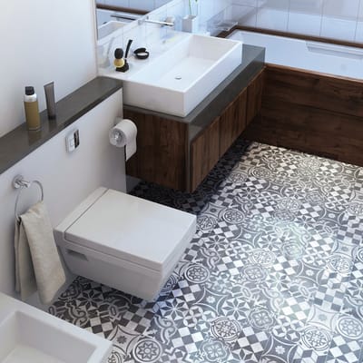 Antislip vloerstickers met beschermende coating - DIVINO FLOOR TILES - 1 sticker van 60x90 cm