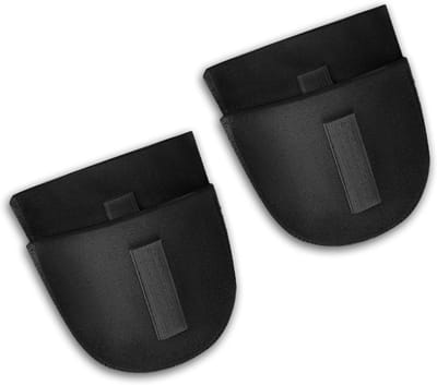 Allecto Plus - Set van 2 paar schoudervullingen 15 cm dik - ademend - voor blazers en pakken - zwart