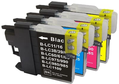 Voordeelset - Vervanger voor Brother LC-980/LC-1100
