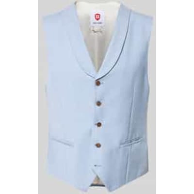 Bodywarmer van viscose met sjaalkraag model 'PHILIPP'
