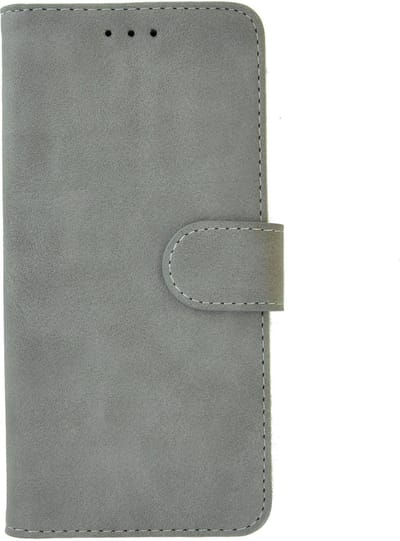 Geschikt voor iphone 11 Hoes Pearlycase.. Cover Wallet Book Case Grijs