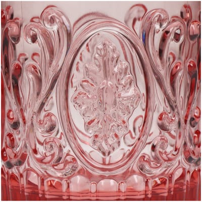 Tumbler Beker 8.9x9.5 cm Roze/Transparant