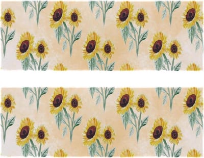 Zweet Handdoek voor Mannen Vrouwen Set van 2, Microfiber Reizen Handdoek Sneldrogend, Super Absorberend, Ijs Handdoek Koud houden, Herfst Zonnebloem Patroon Verf Uitwerken Handdoek