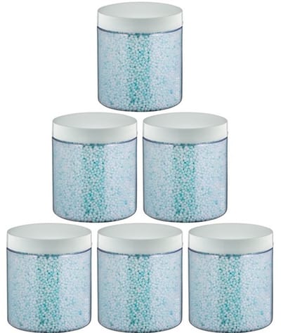 Badkaviaar Hamam - 200 gram - Pot met witte deksel - set van 6 stuks - bad parels voor in bad