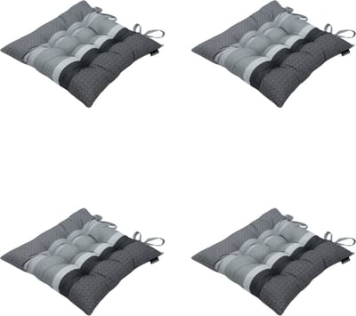 Madison - Zitkussen - Universeel - 4 stuks - 46 x 46 cm - Tomsen Grey - Tuin - Toscane