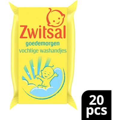 Zwitsal Goedemorgen Baby Vochtige Washandjes - 20 Stuks