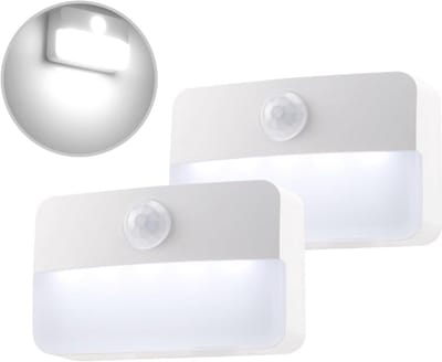 Nachtlampje met Bewegingsmelder - 2 Stuks LED Sensorlamp voor Kast, Hal, Trap, Slaapkamer en Keuken
