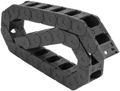 100 Cm - 25 X 38 Mm Lang - Zwart Nylon - Aan Beide Zijden Open - Kabelrups - Sleepketting - CNC Graveermachine - Gereedschappen .