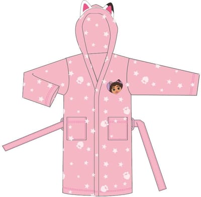 Gabby's poppenhuis Badjas Pink - 2/4 jaar - 100% Polyester