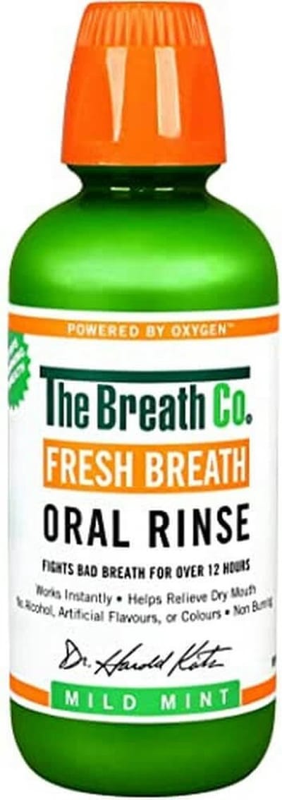 The Breath Co Mondwater - Mild Mint 500ML - Tegen - Slechte Adem - Droge Mond - Ontstoken Tandvlees
