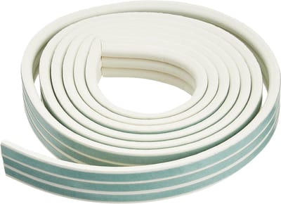 Afdichtingsprofiel zelfklevend - Dichtingsprofiel rubber - Tocht voorkomen - EPDM-rubber materiaal - 75 meter - Wit