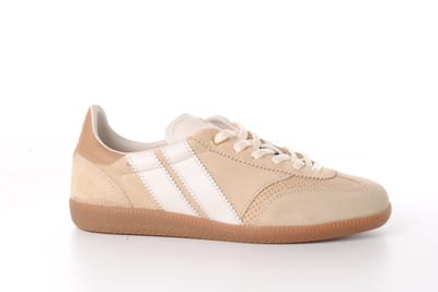 Caval dames sneaker asymmetrisch beige suède