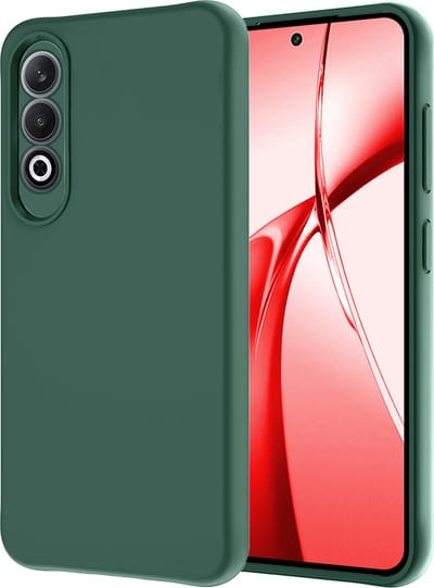Hoesje - Geschikt voor OnePlus Nord CE4 - Sterk & Shockproof - Hoes Cover - Siliconen Case - Donkergroen