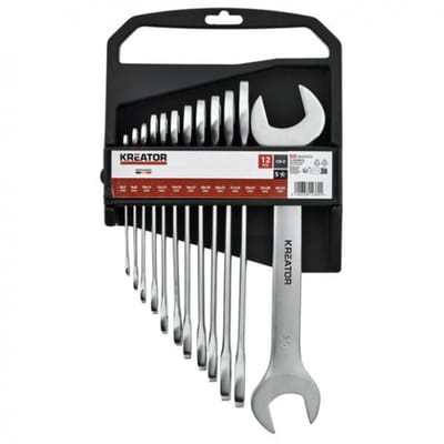 Kreator Sleutelset KRTH30003 - 6-32mm - dubbele steeksleutel - 12 stuks
