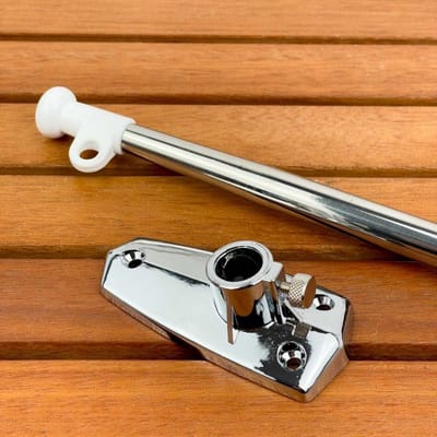 Droogrek voor boot - roestvrij staal ABS-basis 40cm