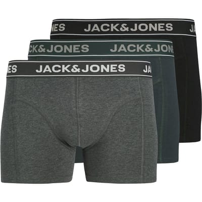 Jack & Jones Heren plus size boxershorts trunks jacblack friday 3-pack multicolor