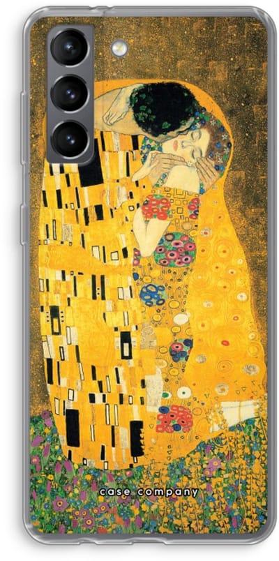 Case Company® - Hoesje geschikt voor Samsung Galaxy S21 hoesje - Der Kuss - Soft Cover Telefoonhoesje - Bescherming aan alle Kanten en Schermrand