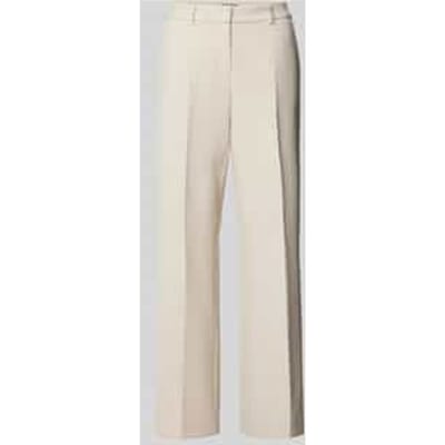 Straight leg stoffen broek met persplooien, model 'LUCA'