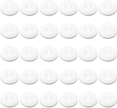 ONF3 - Verwarming Tube Rosette Covers - Universele Collars voor Pijp - Wit - Bescherming - Pijpafwerking - Geschikt voor diverse diameters - 10-...