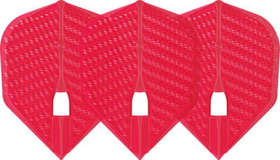 L-Style Champagne L3 Shape Dimple Red - Dart Flights