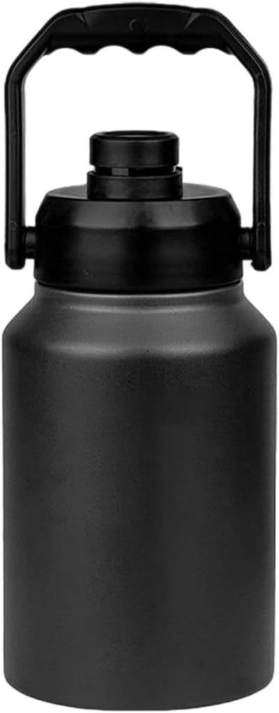 Geïsoleerde ijscontainer - IJsreservoir met deksel - Buitenactiviteiten koel houden - 24 uur koelcapaciteit - 2 liter - Zwart
