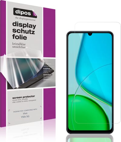 dipos – 4x Beschermfolie geschikt voor Vivo Y50s 5G | Krasbestendige & heldere Screenprotector Ultra-Thin