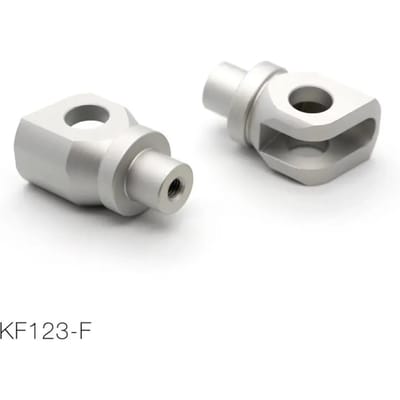 Paar voetsteunadapters voor motorfiets vooraan Barracuda Kawasaki
