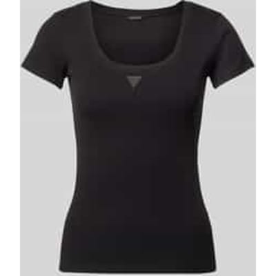 slim fit T-shirt met logo-applicatie