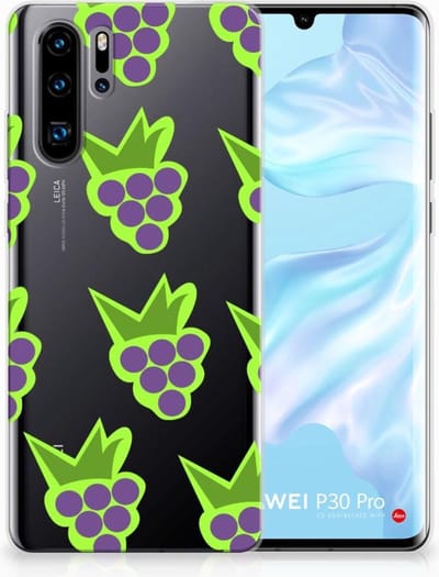 Huawei P30 Pro Siliconen Case Druiven