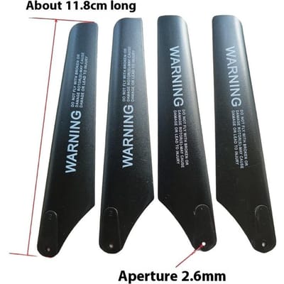 1 Set RC Reserveonderdelen Voor SYMA S39 Windblad Ventilator Hoofdblad Propellers Verbindingsgesp Flybar Staartblad R/C Helikopter Speelgoed Model