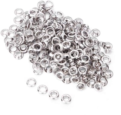 Dailygoods- Oogjes Set 100 Stuks - Dubbelzijdige Oogjes 5mm - Inclusief Pakkingen - Voor Lederen Schoenen/Kleding/Tassen - Duurzaam Materiaal - Professionele Afwerking - Metalen Oogjes
