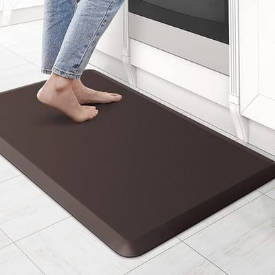 Keukenvloermat Anti-vermoeidheid Verdikt Lang PVC Leer Entree Tapijt Vloermat 44*71*1.2CM gray