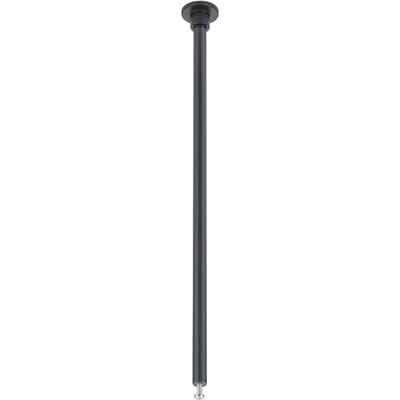 Spanningsrail Ophangset - 2 Stuks - DUOLINE - 25cm - Mat Zwart - Rond - Aluminium