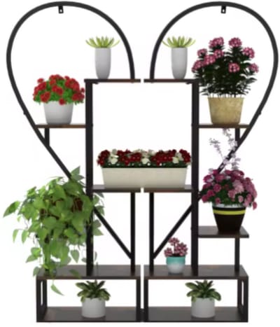 Plantenstandaard hart - Voor Tuin of woonkamer - Plantenrek - Plantentafel