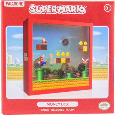 Super Mario Spaarpot – 18 cm Arcade Design met 3D Effect