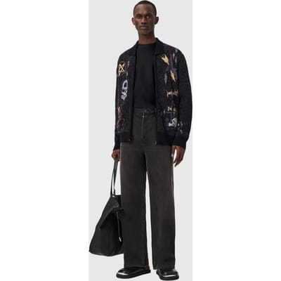 AllSaints Meller Cardigan Black Taglia: XS | Bomber Outlet | Uomo | Nero