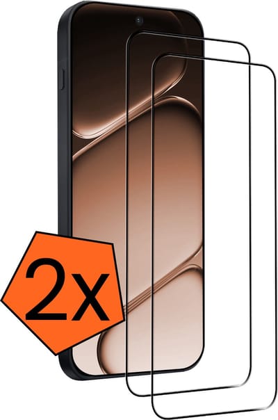 Screenprotector - 2 Stuks - Geschikt voor OnePlus Nord 6 - Full Cover - Gehard Glas - Beschermglas - Tempered Glass - Screen Protector