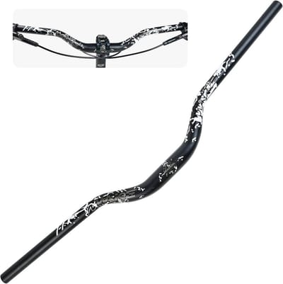 Fietsstuur Aluminiumlegering - Riser Bar MTB - Comfortabel Fietsen - Extra Lang Breed - 780mm - Zwart