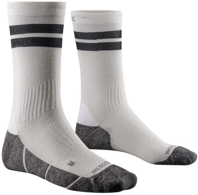 X-Socks Core Natural Graphics Crew Sokken Arctic Wit/Parelgrijs 45-47