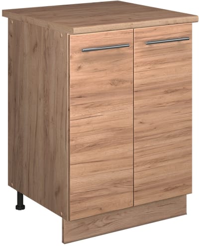 Vicco Wastafelkast Fame-Line, Goudkleurig Eiken/Goudkleurig Eiken, 60 cm